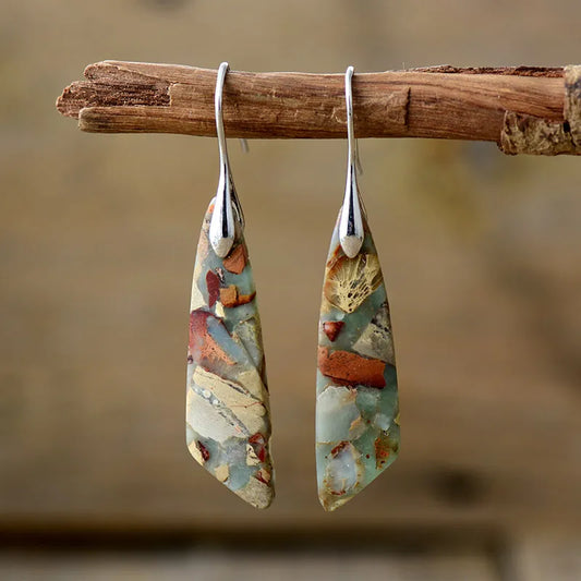 Layla - Vintage Nature Stone Earrings