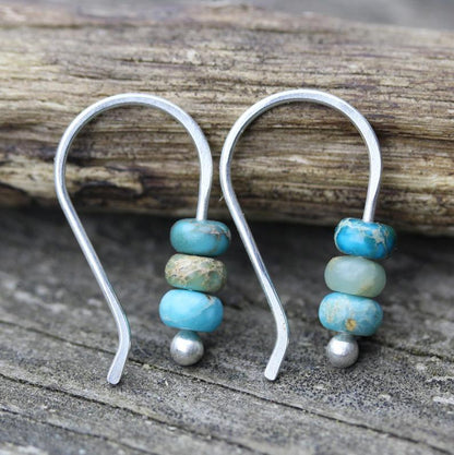 Yuna - Vintage Turquoise Beaded Earrings