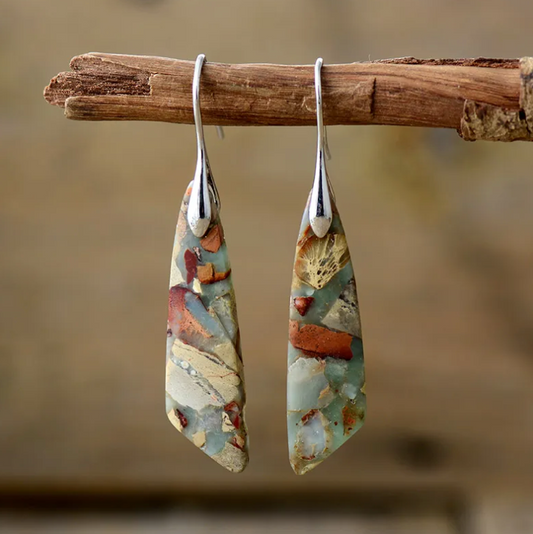 Vintage Nature Stone Earrings