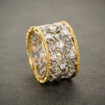 Zena - Vintage Zirconia Ivy Ring