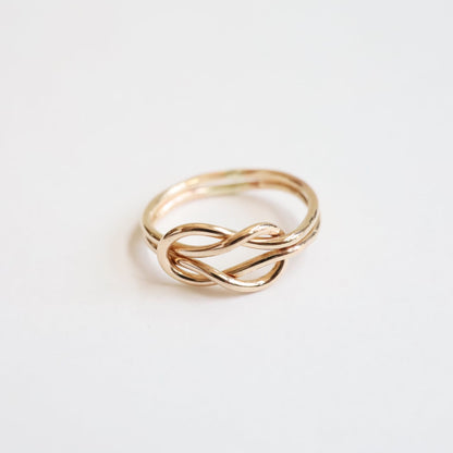 Infinite Love - Double Love Knot Ring